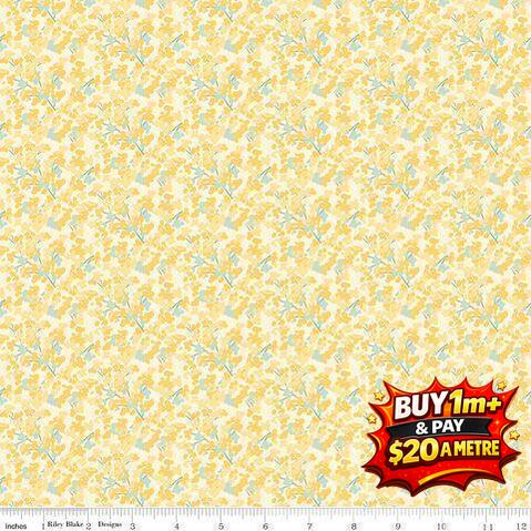 NEW BEGINNINGS C15754-YELLOW 100% COTTON