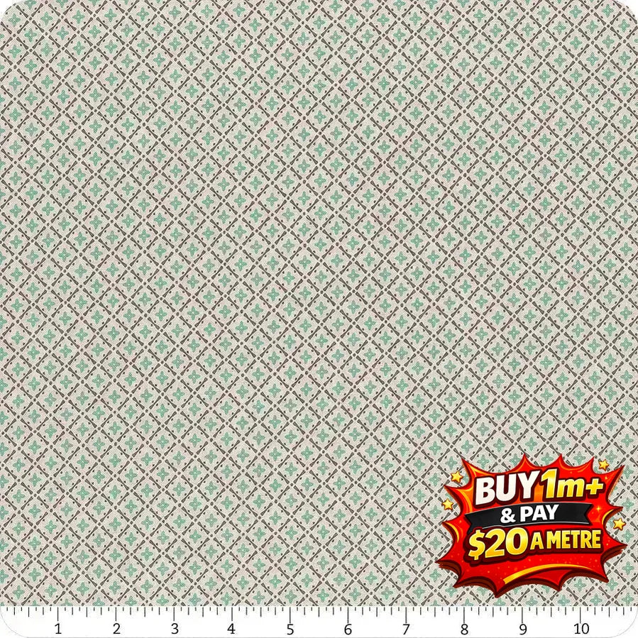 PIECE & PLENTY - C15879 - SEAGLASS - 100% Cotton