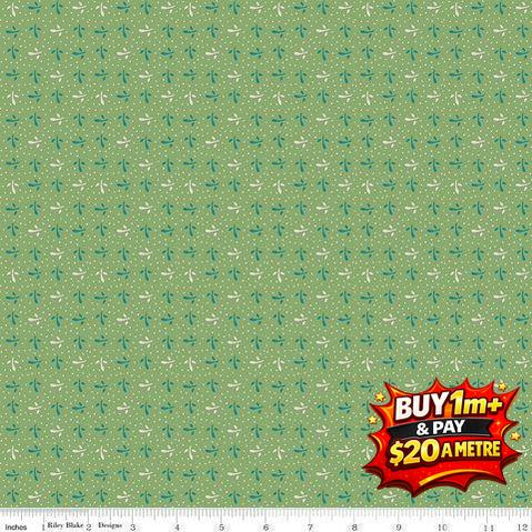 PIECE & PLENTY C15883-BASIL 100% COTTON