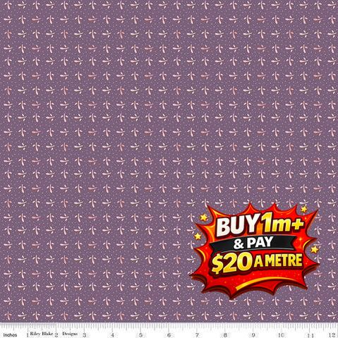 PIECE & PLENTY C15883-PLUM 100% COTTON