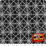 HEY PUMPKIN WEBS CHARCOAL - C16033 - CHARCOAL - 100% Cotton