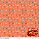 HEY PUMPKIN TRICK OR TREAT ORANGE - C16034 - ORANGE - 100% Cotton