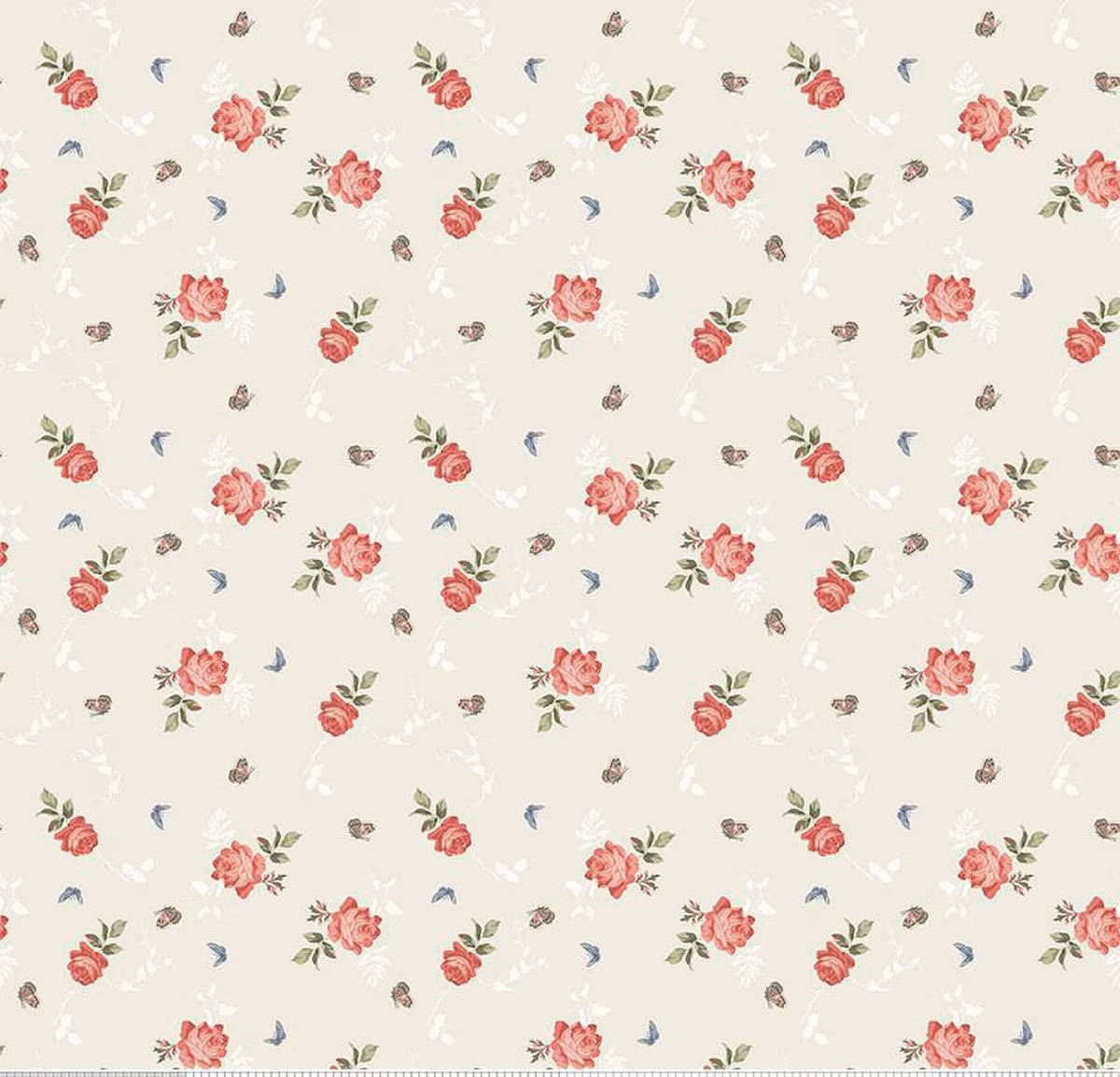 ANNE OF GREEN GABLES ROSES CREAM - C16124-CREAM - 100% Cotton