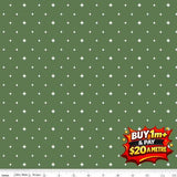 CHARMING CHRISTMAS STARS GREEN - C16355-GREEN - 100% COTTON