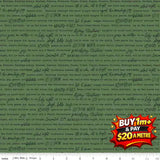 CHARMING CHRISTMAS WORDS GREEN - C16357 - GREEN - 100% Cotton