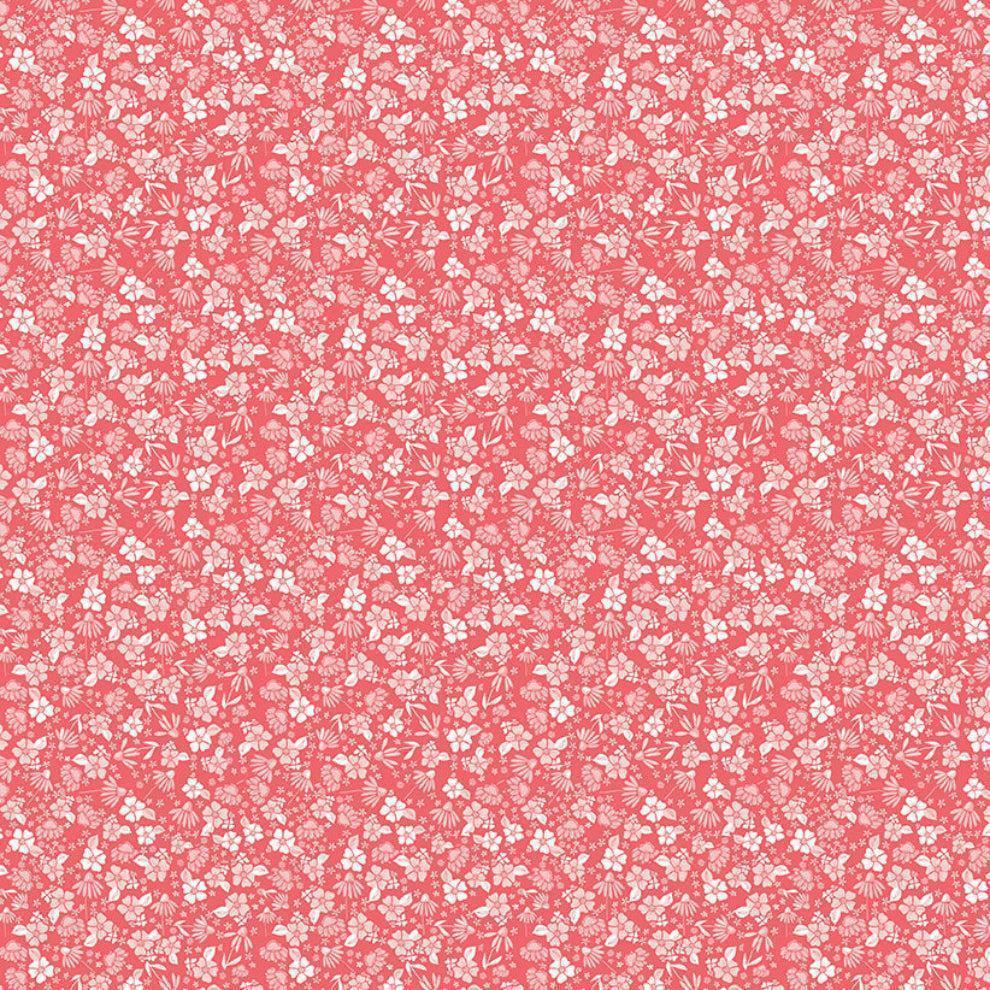 SUMMER SKIES AND FIREFLIES GARDEN TEA ROSE - C16376-TEAROSE - 100% Cotton