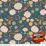 IVY REESE MAIN NAVY - C16600-NAVY - 100% COTTON