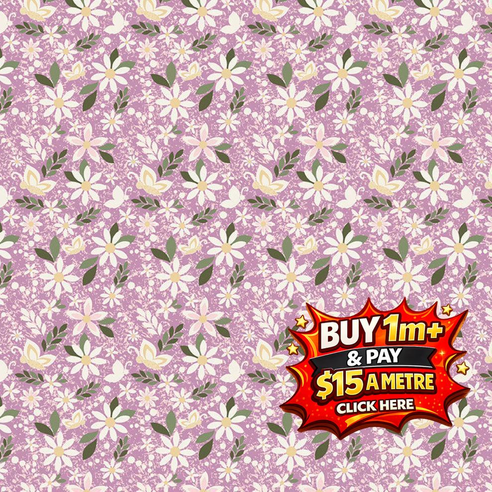 JUJU'S PETALS DANCE LILAC - C16611-LILAC - 100%  Cotton