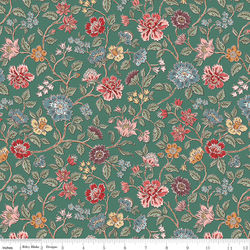 NORTHANGER ABBEY MORLAND GREEN - C17890-GREEN - 100% Cotton