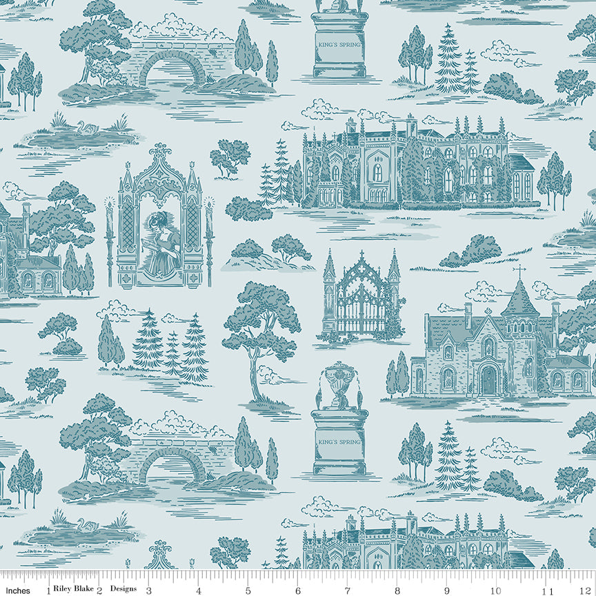 NORTHANGER ABBEY ABBEY BLUE - C17894-BLUE - 100% Cotton