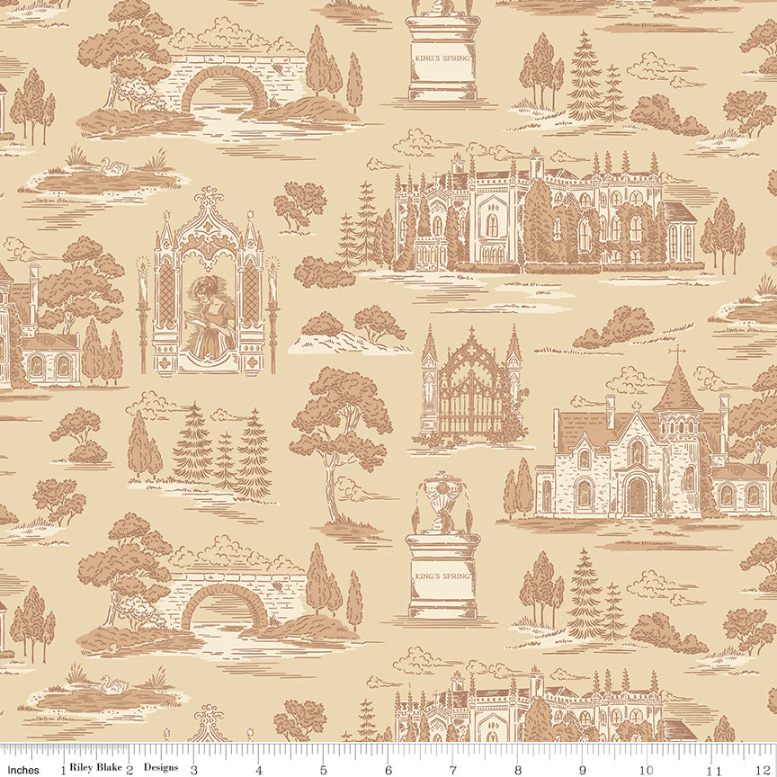 NORTHANGER ABBEY ABBEY VANILLA - C17894-VANILLA - 100% Cotton