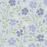 Floral Song – CC33-2 Little Blossom Duck Egg Blue - 100% Cotton