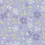 Floral Song – CC33-3 Little Blossom Lavender Blue - 100% Cotton