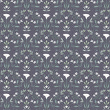 Water Garden Serenity  Charcoal  CC37.3 100% Cotton