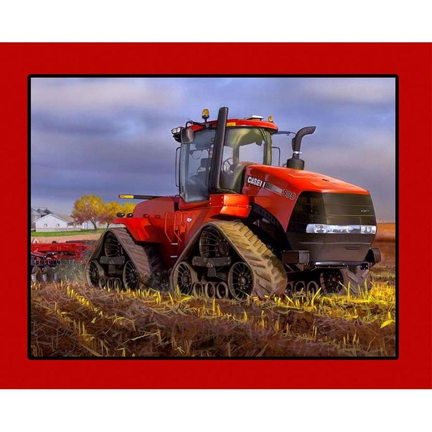 Case IH Tractor w/Tracks Scenic Cotton Panel