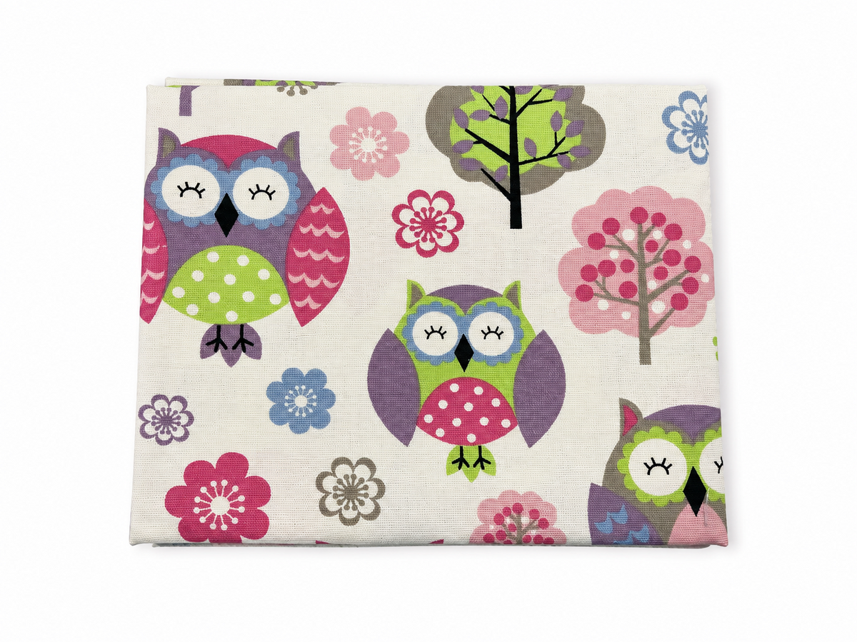 Owl Fabric 1.50m x .60cm Cotton