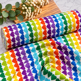 Rainbow Love  Premium 100% Cotton Fabric 46cm x 55cm