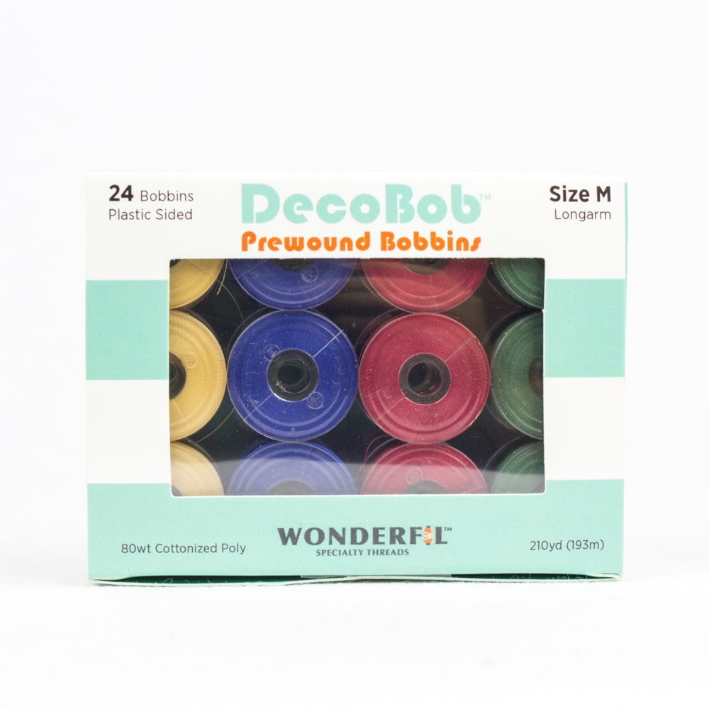 WonderFil DecoBob Prewound Bobbins Assorted Pack – Size M – 