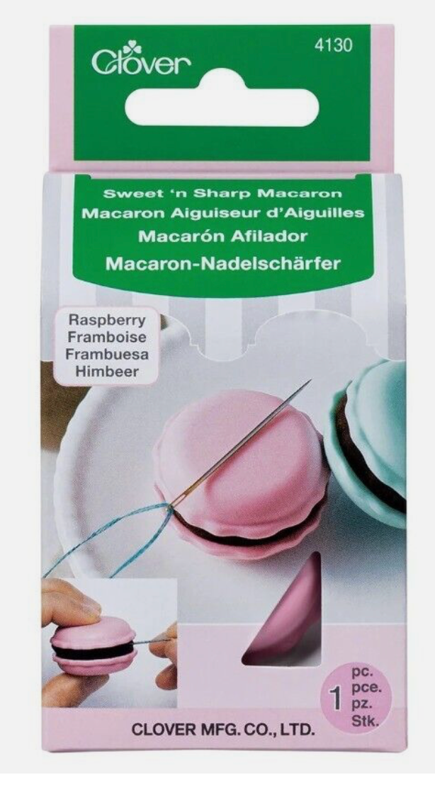 Clover – Sweet 'n Sharp Macaron Needle Sharpener (Raspberry)