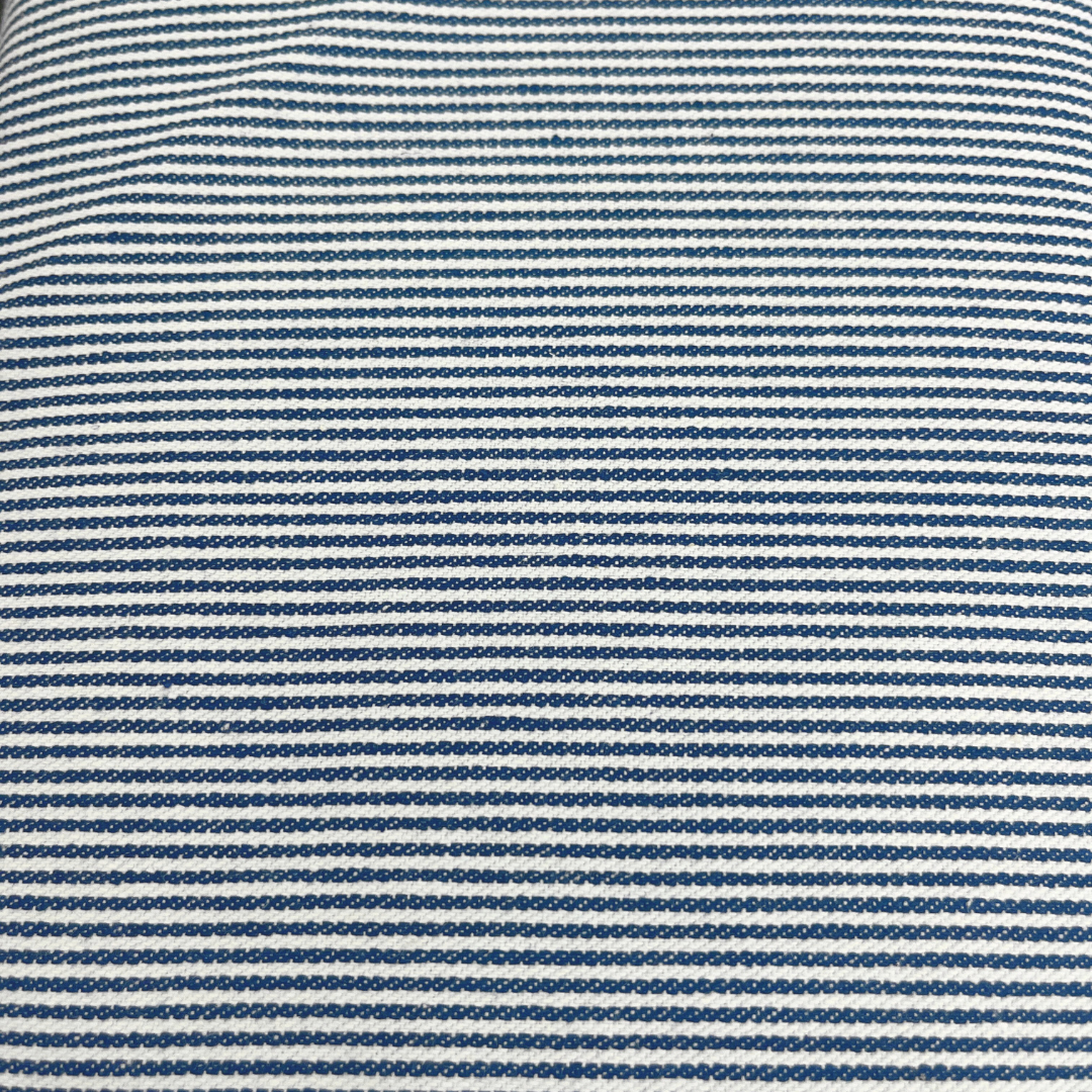 Cosmo Denim and White Lightweight Canvas WOF 110cm - 112cm