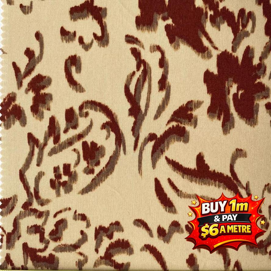 Cotton Print, 100gsm, Hokkoh, 7025-640-1A, Japan 110cms Final Clearance $6m (1m min cut)