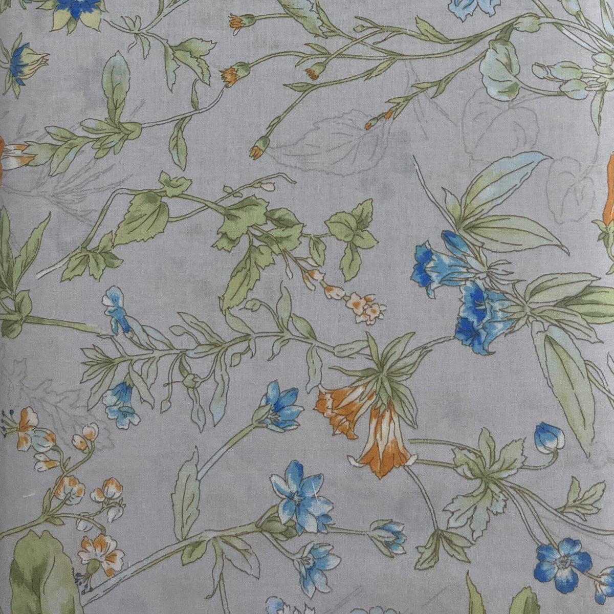 Cotton Printed Lawn, 80gsm, 7025-605-1B, Hokkoh, Japan 150cms