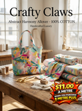 Crafty Claws Abstract Harmony Allover DV6777 100% COTTON or $11.00 a metre Click Here