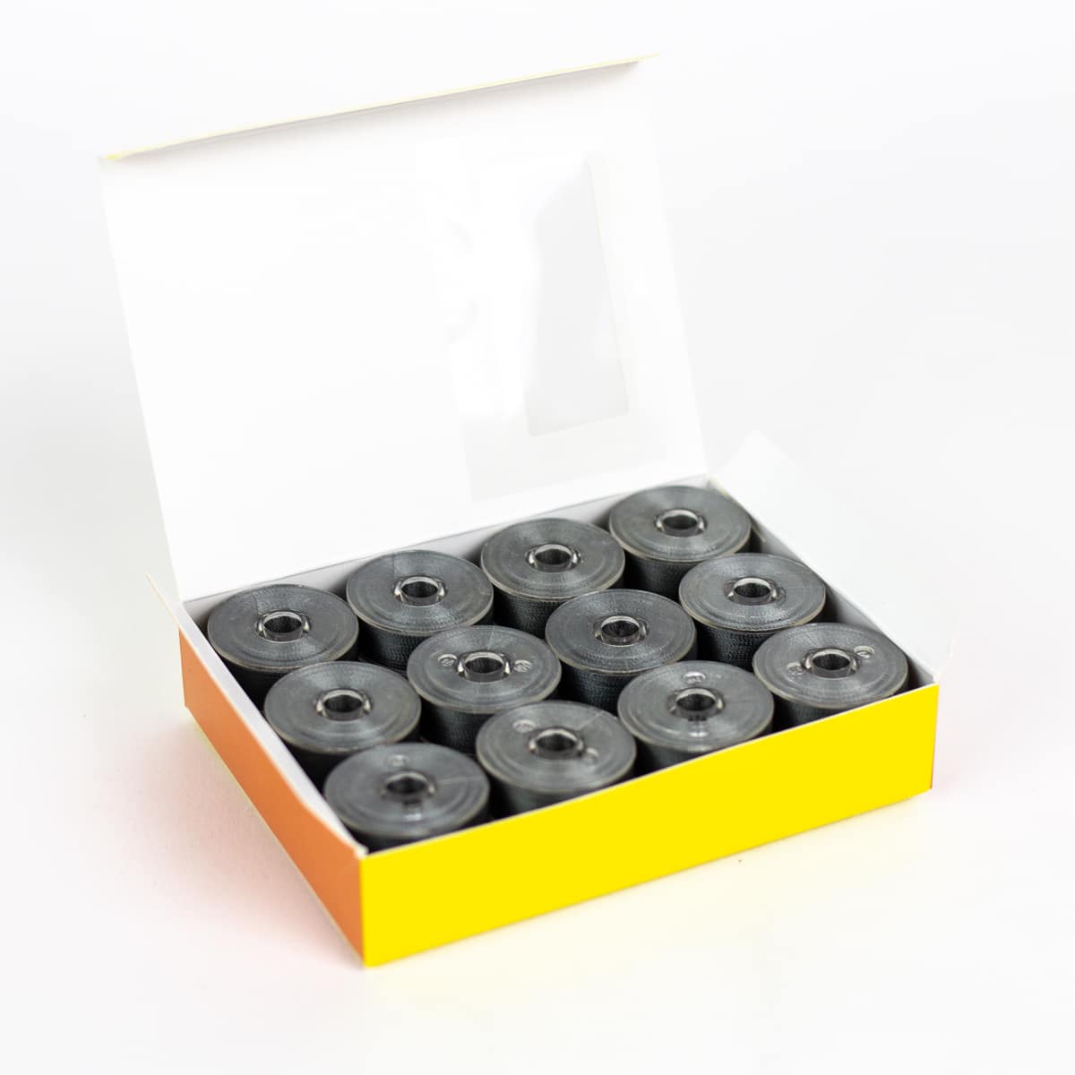 DecoBob prewound bobbins 111 Metal Grey Size M