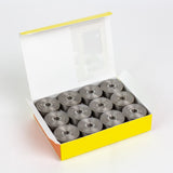 DecoBob prewound bobbins 114 Brown/Grey Size M