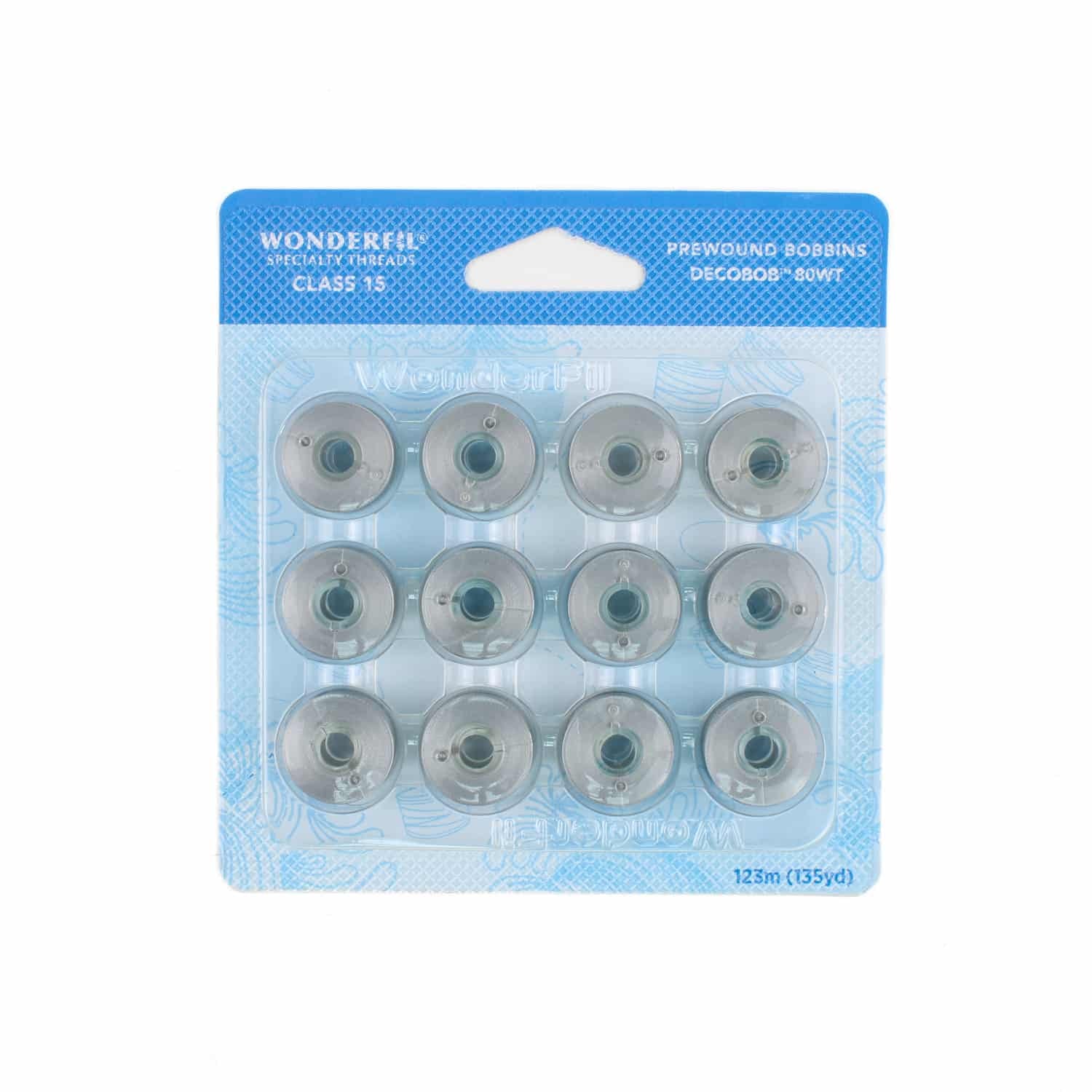 DecoBob prewound bobbins 113 Dove Grey Class 15