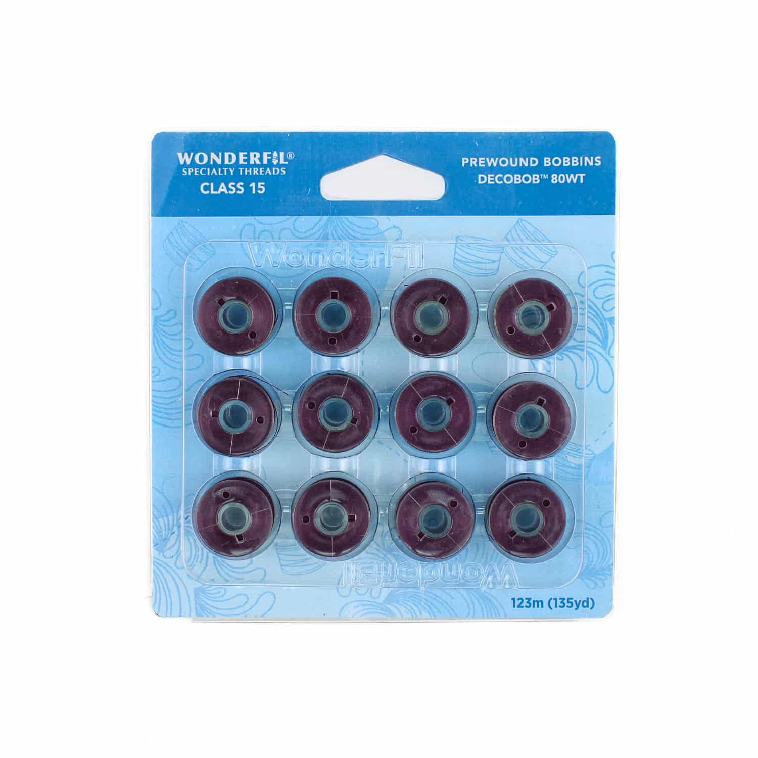 DecoBob prewound bobbins 308 Soft Purple Class 15