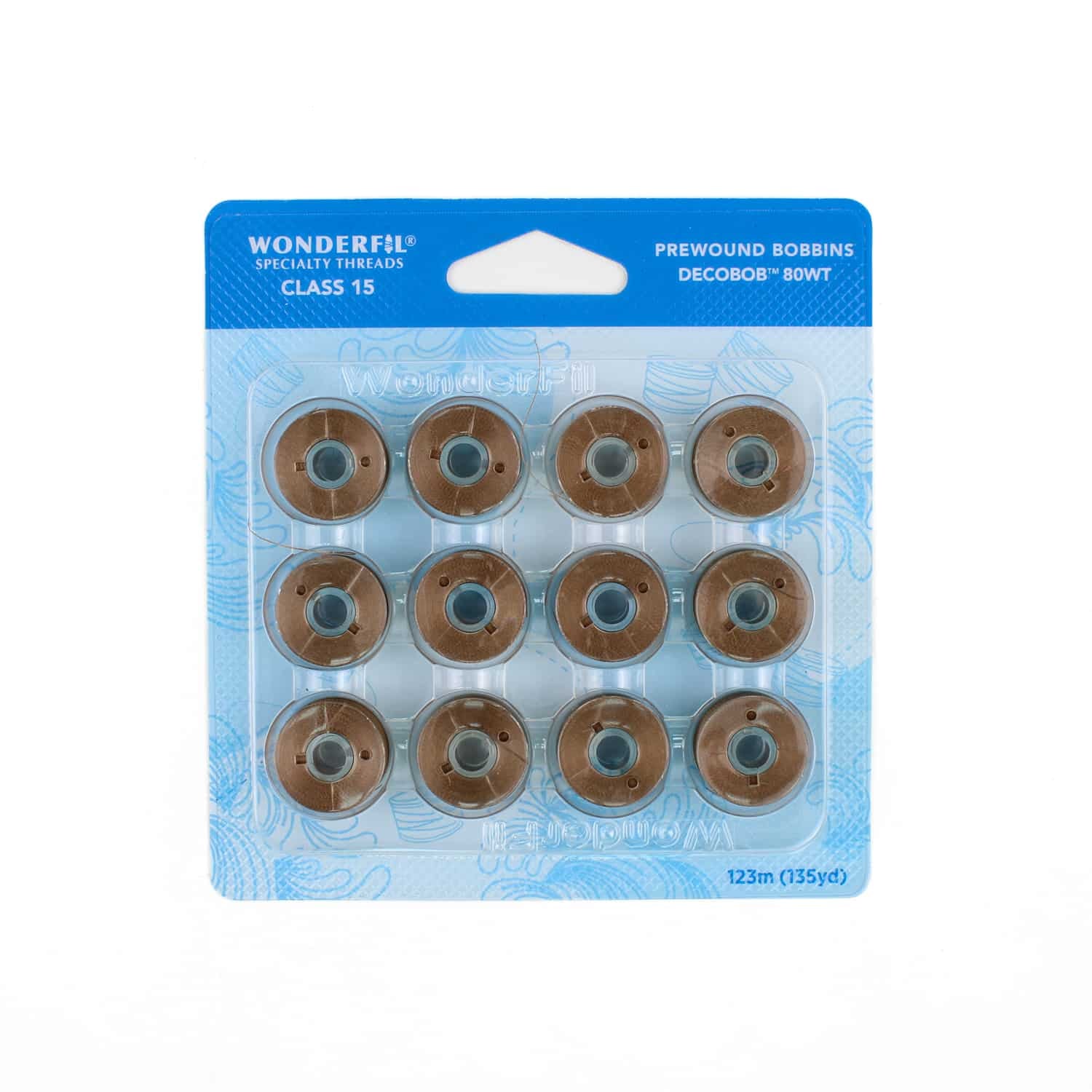 DecoBob prewound bobbins 463 Dark Tan Class 15