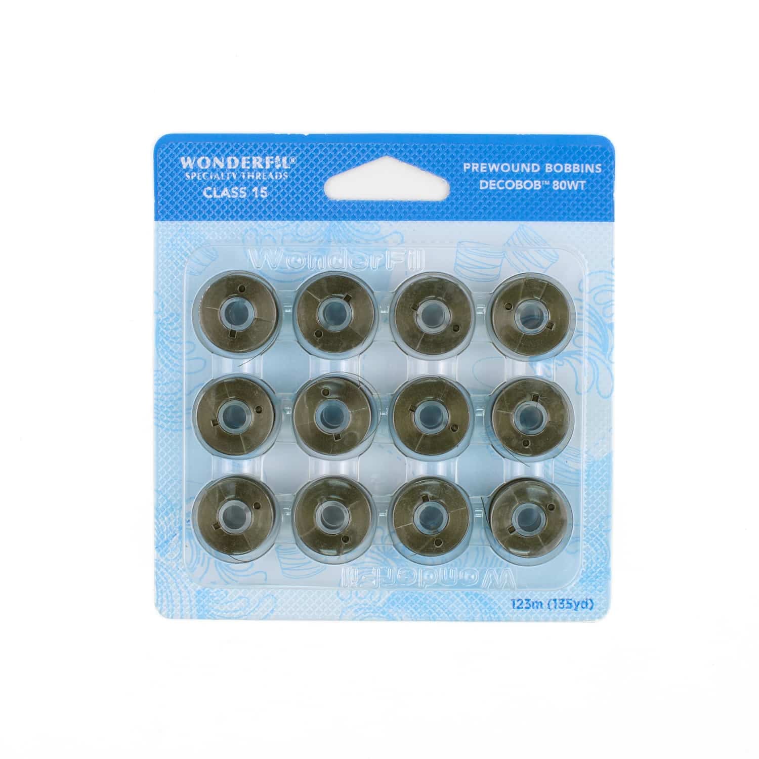 DecoBob prewound bobbins 506 Moss Green Class 15