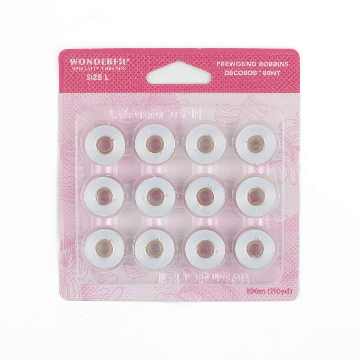 DecoBob prewound bobbins 104 White Size L