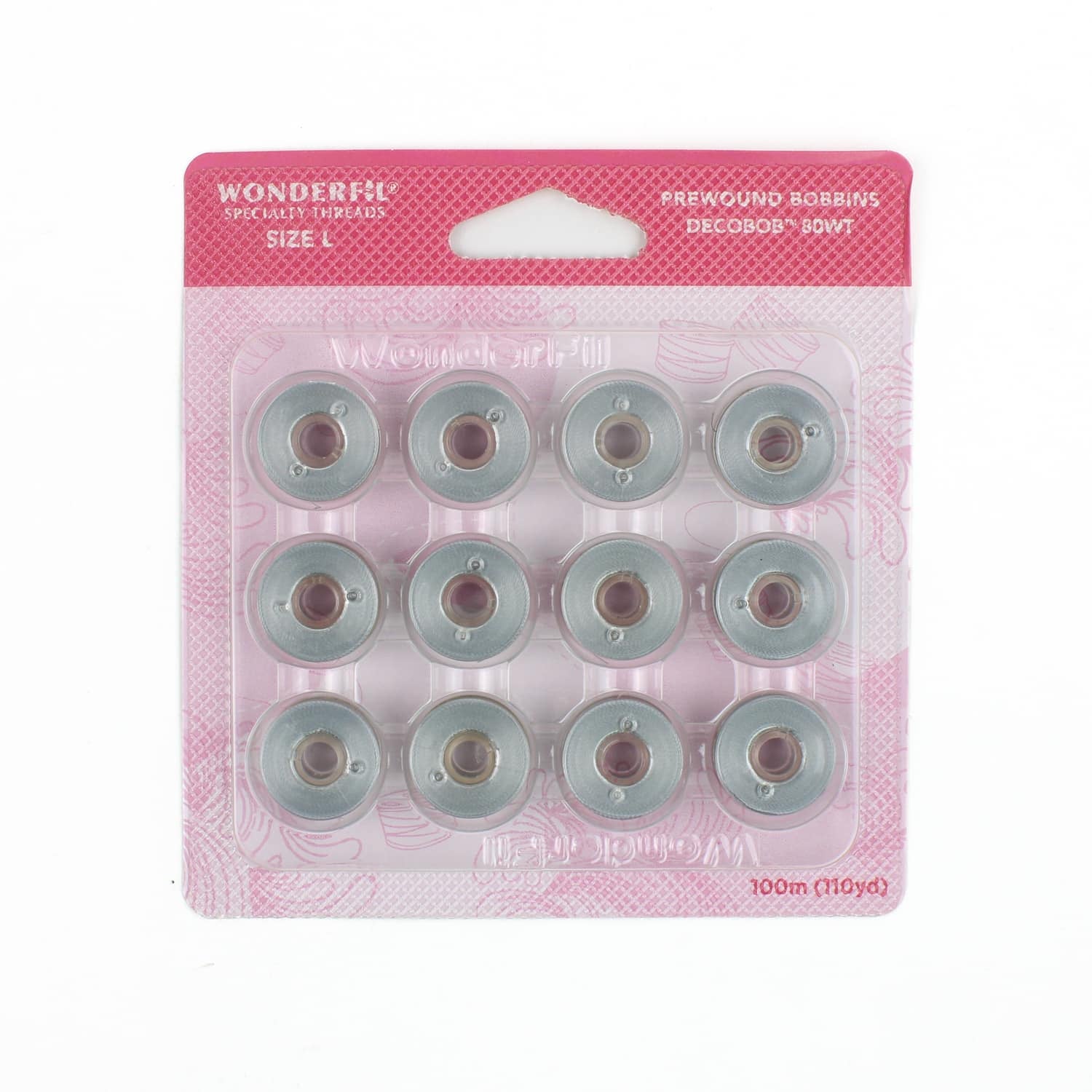 DecoBob prewound bobbins 113 Dove Grey Size L