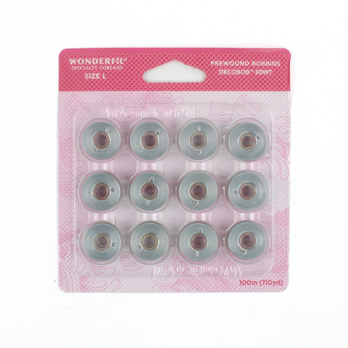 DecoBob prewound bobbins 113 Dove Grey Size L