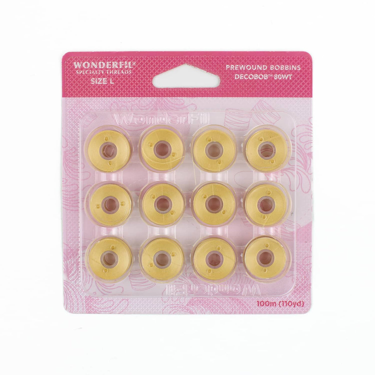 DecoBob prewound bobbins 138 Soft Gold Size L