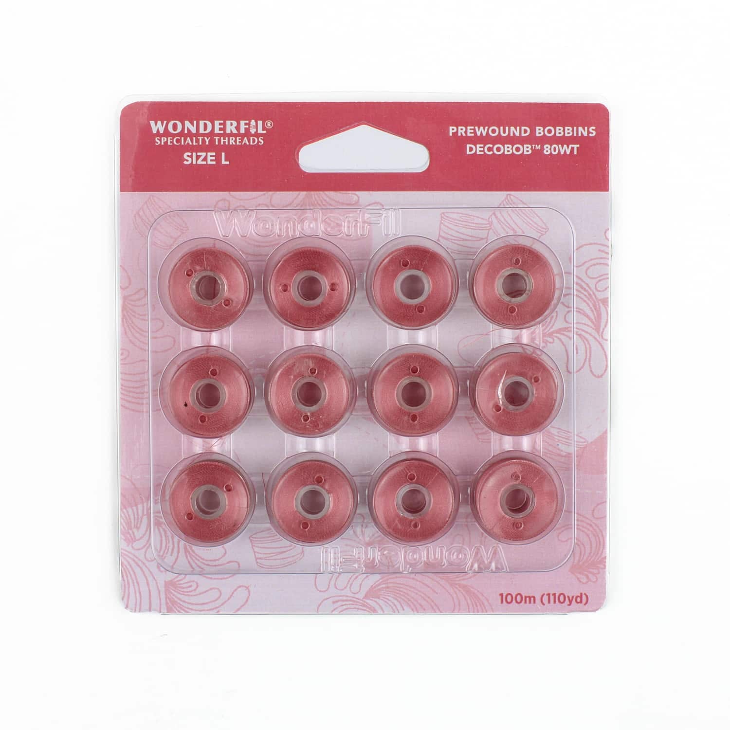 DecoBob prewound bobbins 221 Dusty Rose Size L
