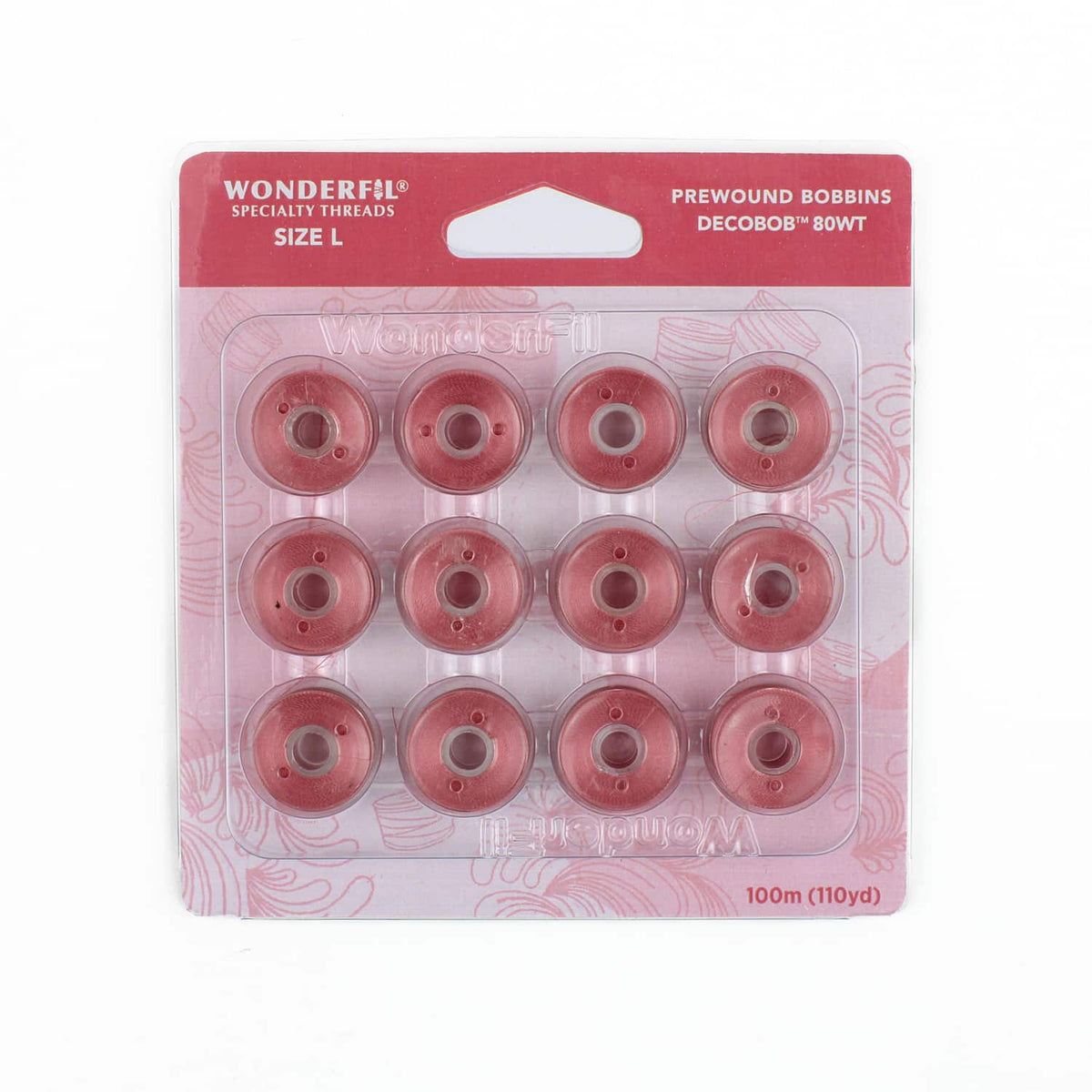 DecoBob prewound bobbins 221 Dusty Rose Size L