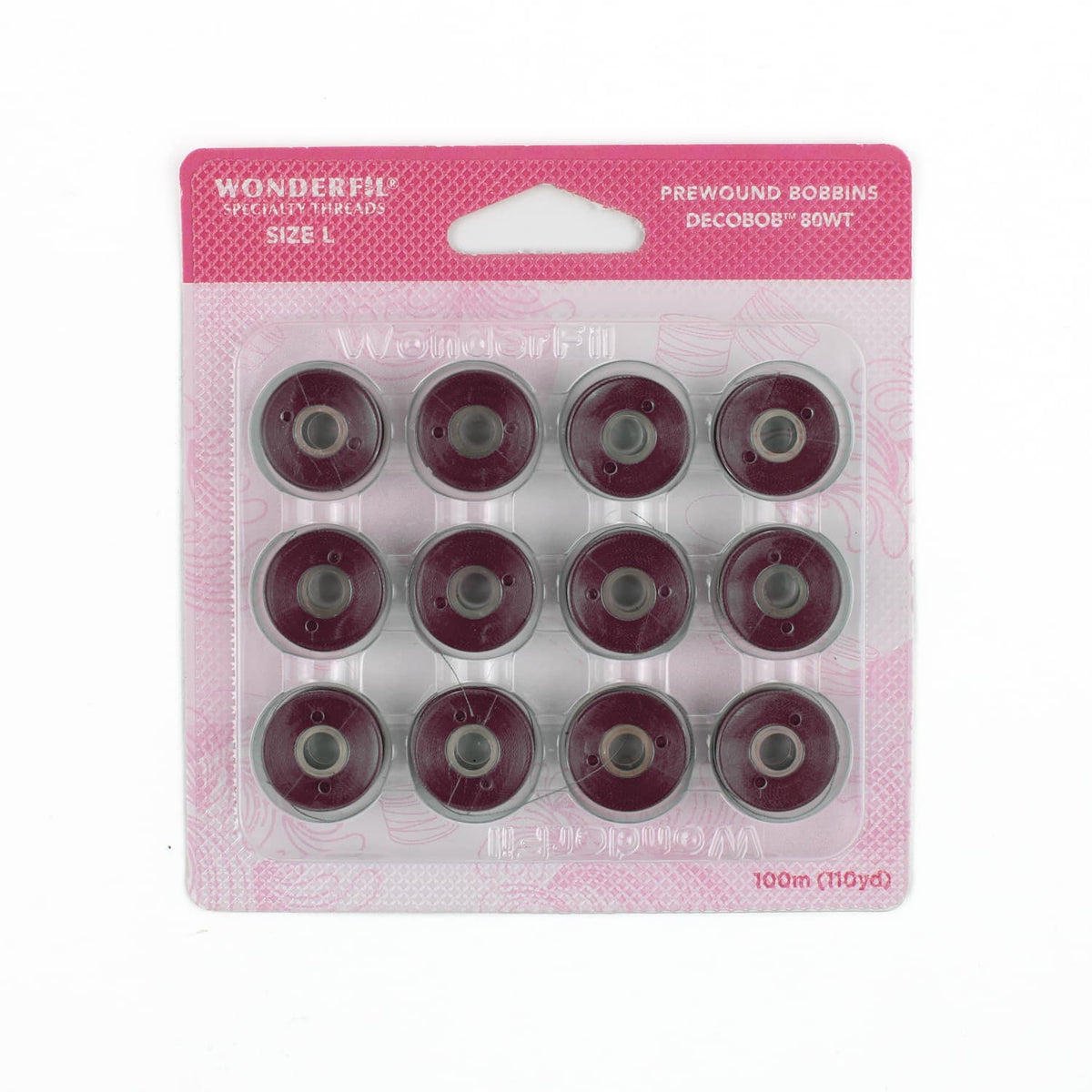 DecoBob prewound bobbins 245 Plum Size L