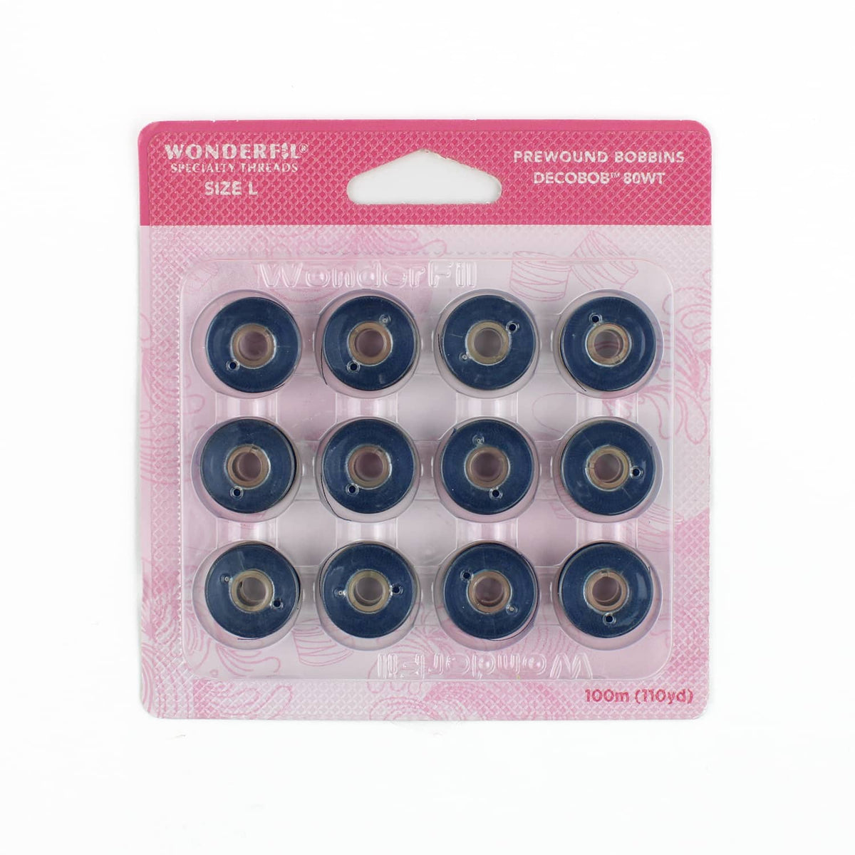 DecoBob prewound bobbins 301 Navy Size L