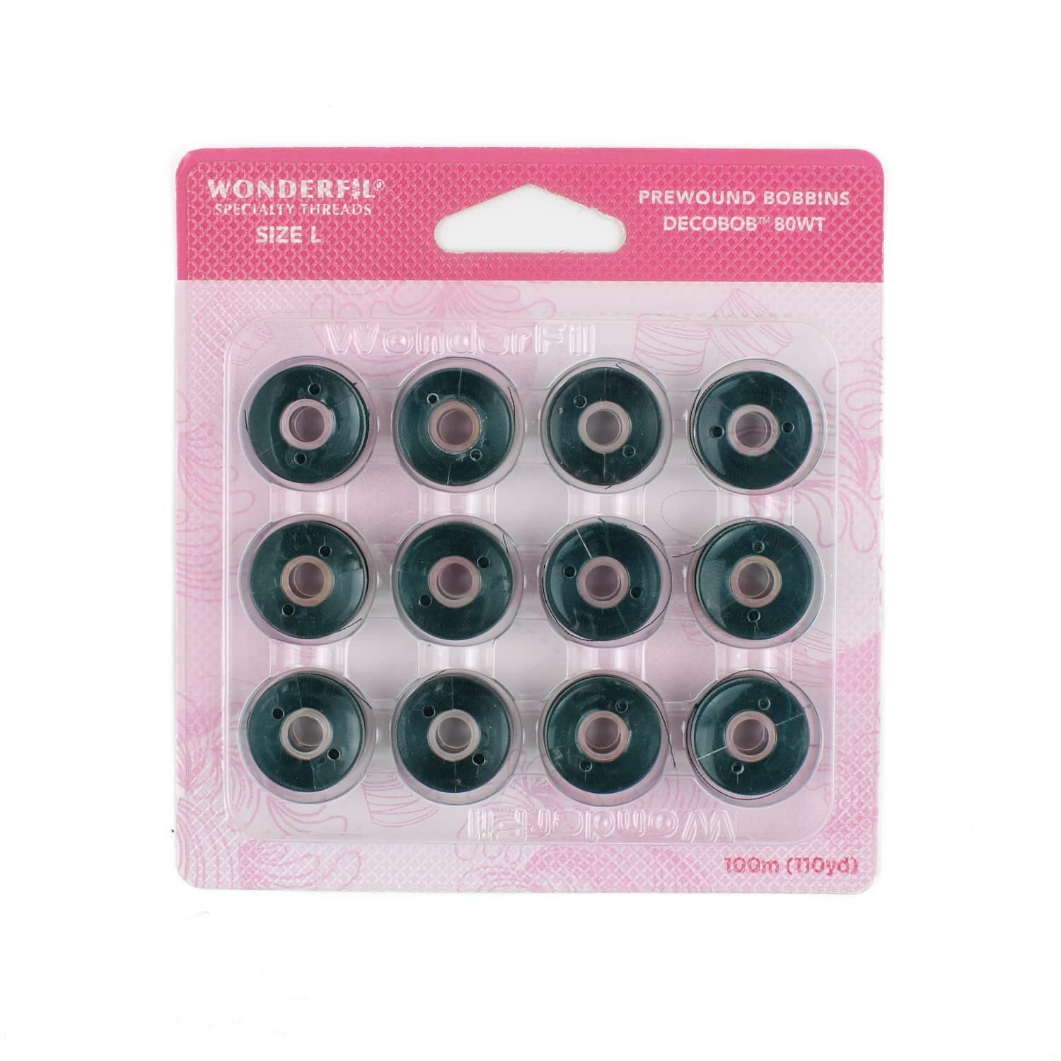 DecoBob prewound bobbins 509 Dark Green Size L