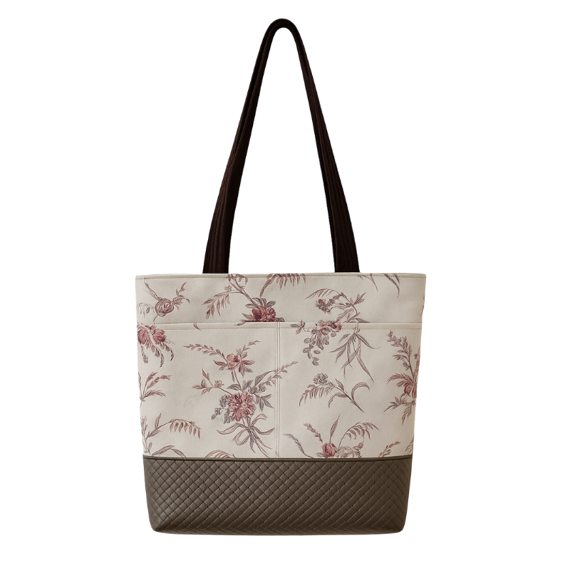 DIY Luxe Tote Bag Kit – Premium Fabric + Easy Instructions Brown Tones