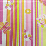 KK Fabrics Stripes Pink Floral