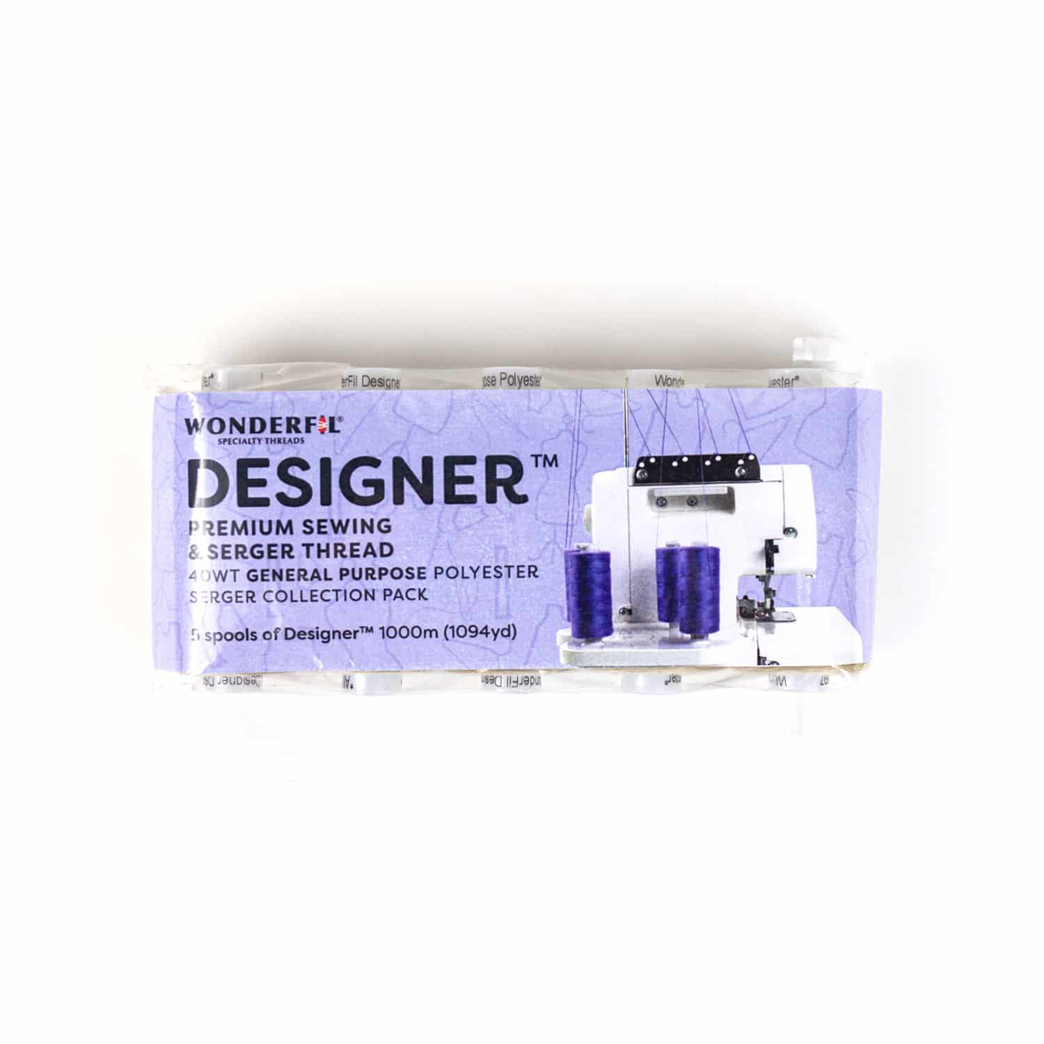 WonderFil Designer Serger Collection – 40Wt Polyester – 5 x 
