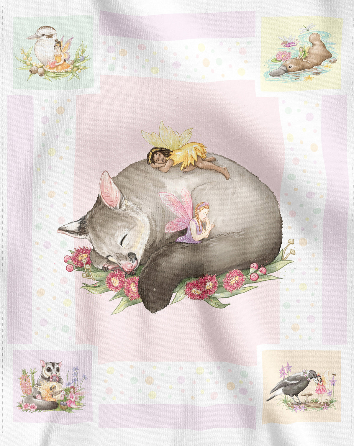 AUSTRALIAN FAIRY FRIENDS - DV5608 - 100% Cotton PANEL