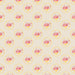 Light cream fabric with floral circle pattern