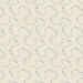 Light cream fabric with blue wave pattern