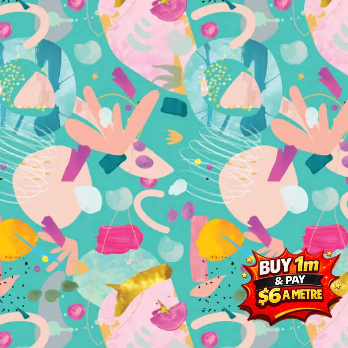 CRAFTY CLAWS DV6778 100% COTTON Final Clearance 1m for only $6