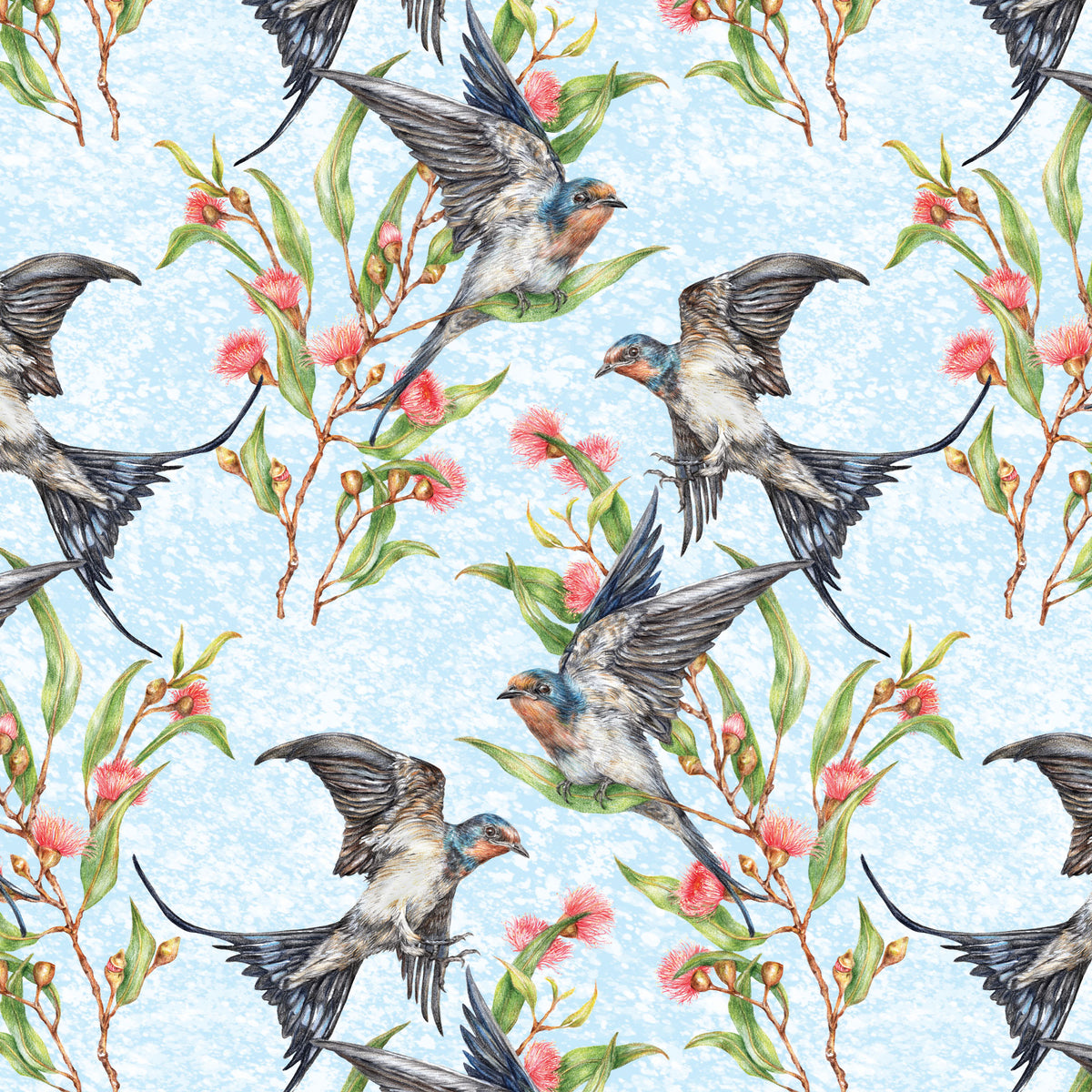 KAYLA REAY - BIRD BOUQUETS - DV7047 - 100% Cotton